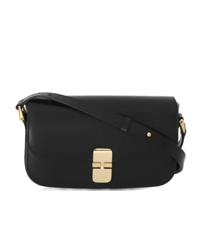 APC GOLD-TONE SHOULDER BAG