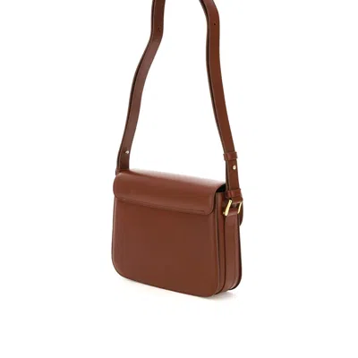 Apc A.p.c. Grace Foldover Shoulder Bag In Brown