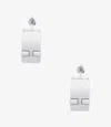 Apc Grace Hoop Earrings One Size Silvertone In Silvertone