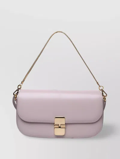 Apc 'grace' Leather Bag Chain Strap In Pink