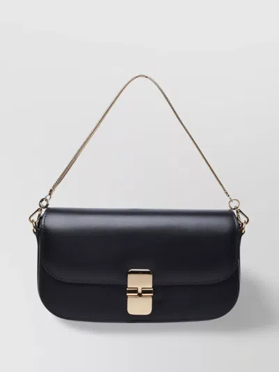 Apc 'grace' Leather Bag Gold-tone Hardware In Black