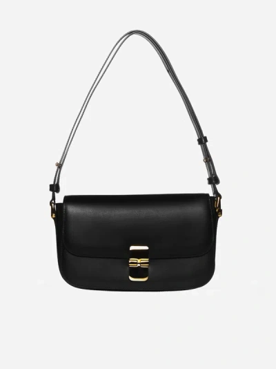 Apc Tasche Grace Ringtte Aus Schwarzem Leder In Black