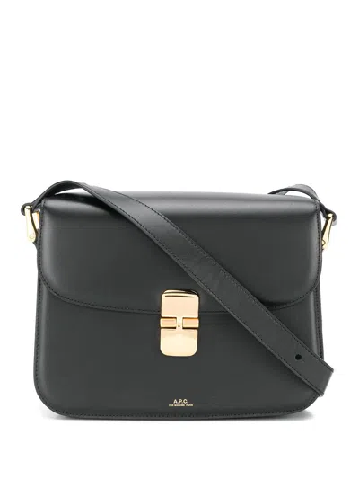 Apc Grace Leather Cross Body Bag In Black