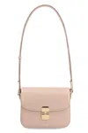 Apc Grace Mini Bag Women Grey In Leather