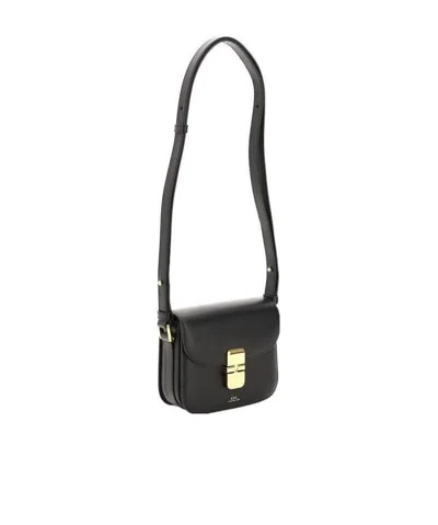 Apc Grace Leather Mini Bag In Black