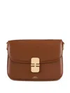 Apc Grace Shoulder Bag Small Adjustable Strap In Brown