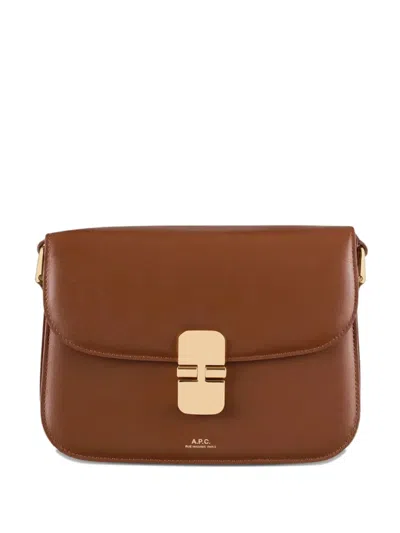 APC GRACE LEATHER SHOULDER BAG