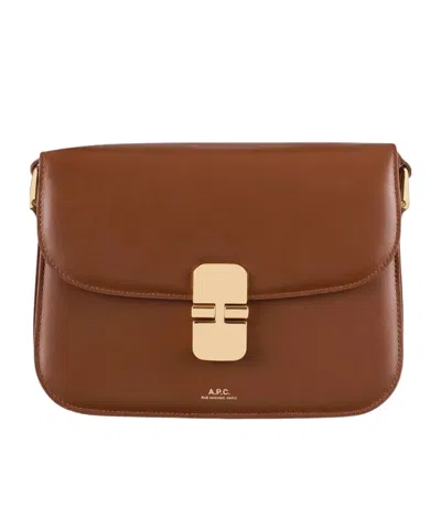 APC A.P.C. GRACE SMALL FLAP CROSSBODY BAG