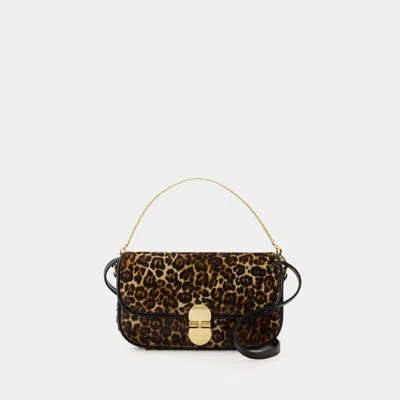 Apc Grace Leopard Printed Clutch Bag In Nero