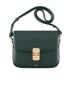 Apc A.p.c. Grace Logo Printed Small Shoulder Bag In Green