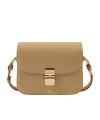 Apc A.p.c. Grace Logo Printed Small Shoulder Bag In Sand