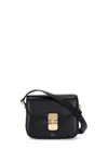 Apc Grace Small Shoulder Bag In Black Leather In Black