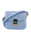 Apc Blue Grace Mini Crossbody Bag In Ship Blue