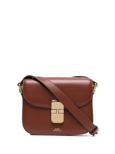 Apc Grace Mini Bag Woman Brown