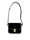 Apc Grace Small Shoulder Bag In Black Leather In Black