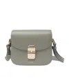Apc A.p.c. Grace Mini Shoulder Bag In Gray