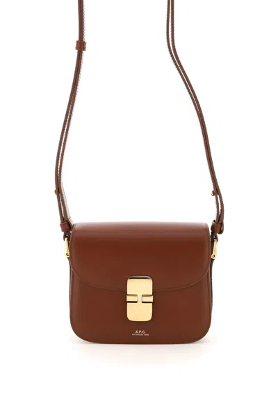 Apc Grace Mini Shoulder Bag In Noisette