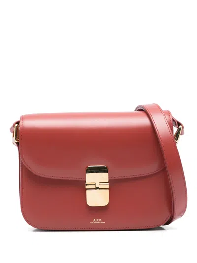 Apc Grace Shoulder Bag In 红色
