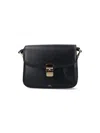 Apc Leather Shoulder Bag With Frontal Logo