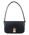 Apc A.p.c. Grace Leather Crossbody Bag In Black