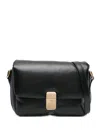 Apc A.p.c. Grace Leather Crossbody Bag In Black