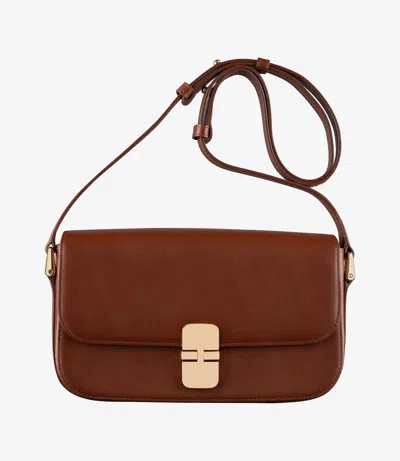 APC GRACE SHOULDER BAG ONE SIZE HAZELNUT