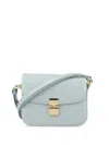 Apc A.p.c. Grace Small Leather Crossbody Bag In Blue