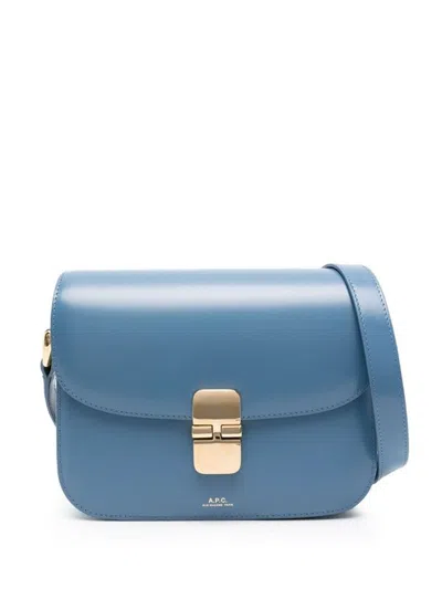 Apc Grace Small Bag Woman Bleu Naviere In Blue