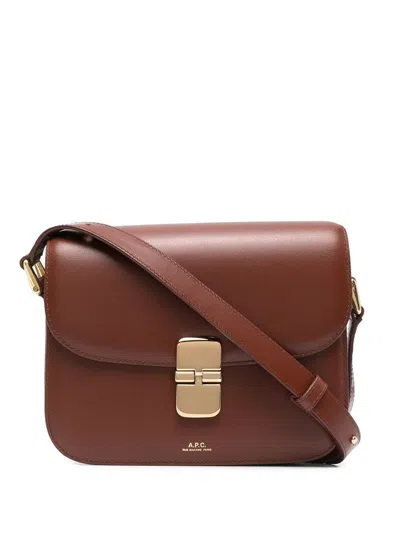 Apc A.p.c. Grace Small  Bags In Brown