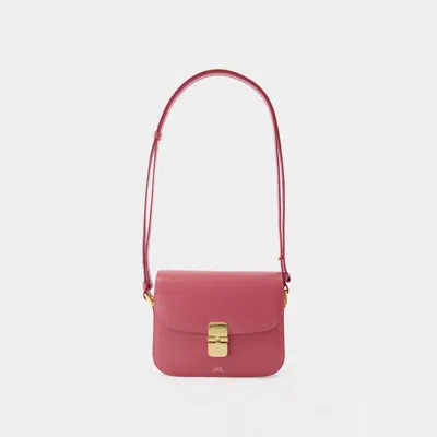 Apc Grace Small Crossbody - A.p.c. - Leather - Pink