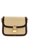 A.p.c. Shoulder Bag Adjustable Strap Gold Tone Hardware In Brown