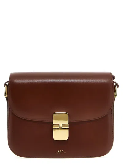 Apc 'grace Small' Crossbody Bag In Brown