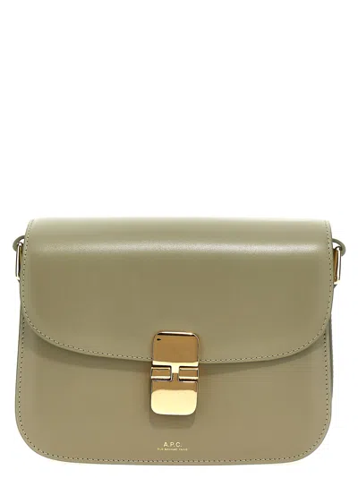 Apc Grace Small Crossbody Bags Green In Brown
