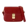 Apc Small Grace Flap Magnetic-clasp Cross-body Bag In Red