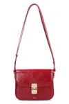 Apc A.p.c. Compact Grace Cross-body Bag With Magnetic Flap Closure In Red