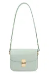 Apc A.p.c. Grace Small Leather Crossbody Bag In Green