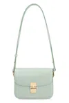 Apc A.p.c. Grace Small Leather Crossbody Bag In Green