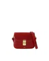 Apc Small Grace Flap Magnetic-clasp Cross-body Bag In Red