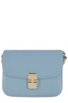 Apc A.p.c. Grace Small Shoulder Bag In Grey
