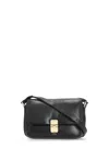 Apc Rectangular Shoulder Bag Gold-tone Hardware In Black