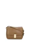 Apc Adjustable Strap Leather Shoulder Bag In Brown