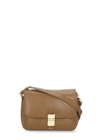 Apc Grace Soft Bag In Brown