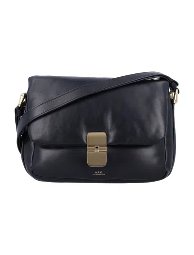 Apc A.p.c. Grace Soft Leather Bag In Black