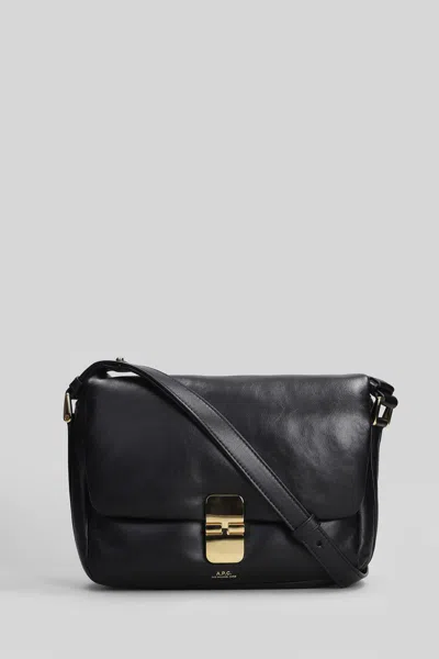 Apc A.p.c. Grace Soft Shoulder Bag In Black