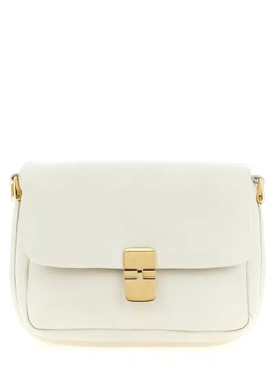 A.p.c. Grace Soft Small Crossbody Bag In White