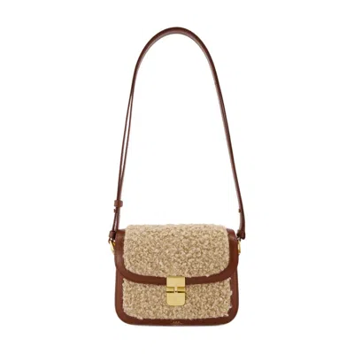 A.p.c. Grace Small Crossbody In Brown