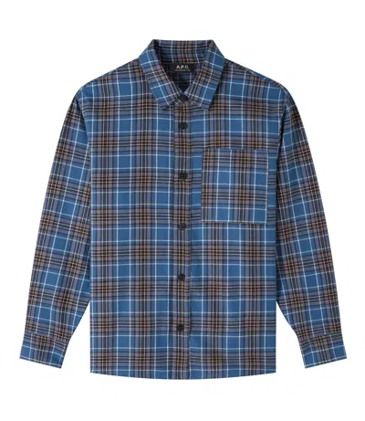 Apc Graham Overshirt In Blue