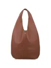 A.p.c. Le Neige Grained Leather Handbag Hazelnut Cow Tote In Brown