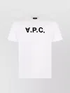 Apc White Oversized T-shirt With A.p.c. Print In Cotton Man