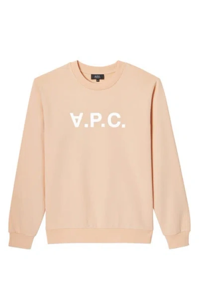 Apc A.p.c. Grand V.p.c. Logo Sweatshirt In Neutral